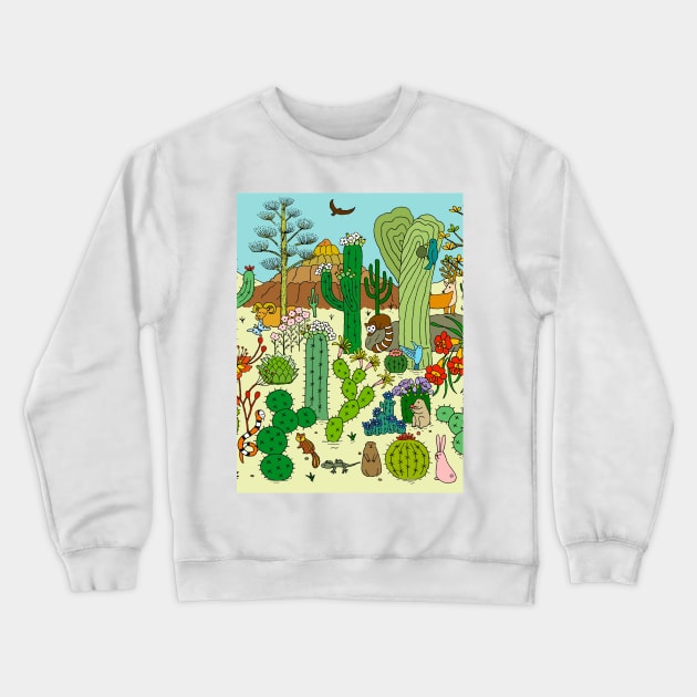 Arizona Desert Museum Crewneck Sweatshirt by lamaisondulapino